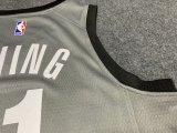 NBA Nets grey Irving No.11 1:1 Quality