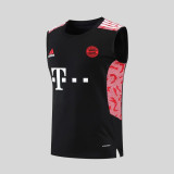 21/22 Bayern Vest Training Suit Kit Black 1:1 Quality Training Jersey