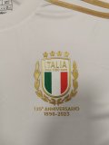 23/24 Italy 125th Anniversary Commemorate Edition White Fans 1:1 Quality Soccer Jersey