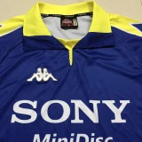 1997/1998 Retro Juventus Blue Long Sleeve 1:1 Quality Soccer Jersey