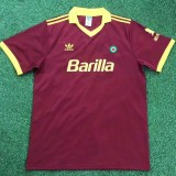 1991-1992 Roma Home 1:1 Retro Soccer Jersey
