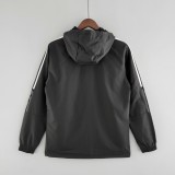 2022 Flamengo Black Windbreaker(红色阿迪白色三边）