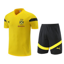 22/23 Dortmund Training Suit Yellow 1:1 Quality Training Jersey