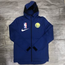 NBA warriors warm-up training appearance hooded zipper jacket with chip 1:1 Quality