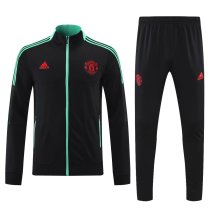 21/22 Manchester United Black Jacket Tracksuit 1:1 Quality Soccer Jersey