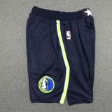 19/20 Dallas Mavericks Navy Blue City Edition 1:1 Quality NBA Pants