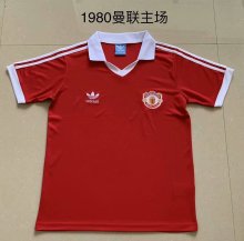 1980 Manchester United Home 1:1 Quality Retro Soccer Jersey