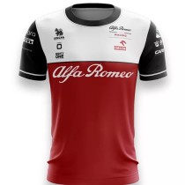 2021 F1 Alfa Romeo Red Short Sleeve Racing Suit 1:1 Quality