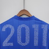 21/22 University Of Chile Long Sleeve Commemorative Edition Blue 1:1 Retro Soccer Jersey