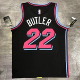 NBA Heat crew crew black 22 Jim Butler with chip 1:1 Quality