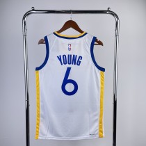 2023 NBA Golden State Warriors White YOUNG#6 Men Jersey Top Quality Hot Pressing Number And Name