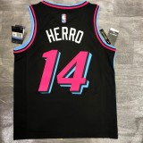 NBA Heat crew crew black No. 14 Hiro with chip 1:1 Quality