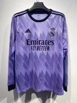 22/23 Real Madrid Away Long Sleeve Fans 1:1 Quality Soccer Jersey