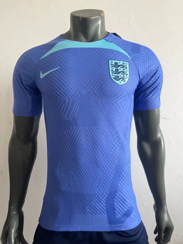 22/23 England Training Blue Player 1:1 Quality Soccer Jersey
