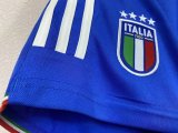 23/24 Italy Home Blue Shorts 1:1 Quality Soccer Jersey