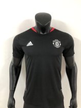21/22 Manchester United Black Training Clothes Player 1:1 Quality Soccer Jersey