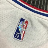 NBA Clippers LEONARD #2 White 75th Anniversary Top Quality Hot Pressing 1:1 Quality