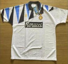 1991-1992 Inter Milan White Away 1:1 Quality Soccer Jersey