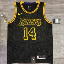 NBA Laker crew black snake 14 green with chip 1:1 Quality