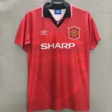 1994-1996 Manchester United Home 1:1 Quality Retro Soccer Jersey