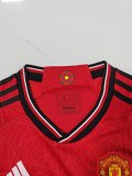 23/24 Manchester United Home Red 1:1 Quality Women Soccer Jersey