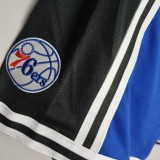 2022 Philadelphia 76ers NBA US Training Shorts Blue Black 1:1 Quality NBA Pants