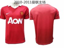 2010-2011 Manchester United Home 1:1 Quality Retro Soccer Jersey