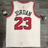 NBA Bulls round white No. 23 Jordan with chip 1:1 Quality