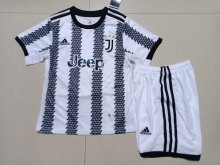 22/23 Juventus Home Kids Soccer Jersey