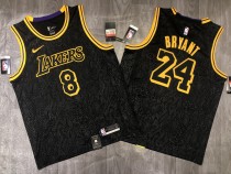 NBA Laker's crew neck black serpentine with 8 chips in front and 24 in back 1:1 Quality