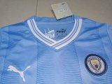 23/24 Manchester City Home 1:1 Quality Kids Soccer Jersey
