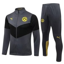 21/22 Dortmund Dark Grey Jacket Tracksuit 1:1 Quality Soccer Jersey