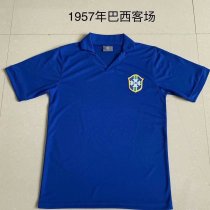 1957 Brazil Away 1:1 Quality Retro Soccer Jersey