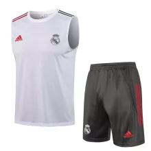 21/22 Real Madrid White Tank top and shorts suit 1:1 Quality Soccer Jersey