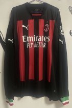 22/23 AC Milan Home Long Sleeve Fans 1:1 Quality Soccer Jersey