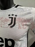 23/24 Juventus Home White Player Version 1:1 Quality Soccer Jersey