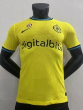 22/23 Inter Milan Third Yellow Player Version 1:1 Quality Soccer Jersey