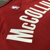 Trail Blazers McCOLLUM #３Jordan Red Top Quality Hot Pressing NBA 1:1 Quality