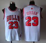 NBA Bull (mesh print) No.23 Jordan white, black, blue, red 1:1 Quality