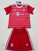 22/23 Bayern Munich Home Kids 1:1 Quality Soccer Jersey