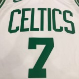 NBA Celtics retro white No. 7 Jerome Brown with chip 1:1 Quality