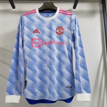 21/22 Manchester United Away Long Sleeve Player 1:1 Quality Soccer Jersey