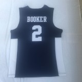 NBA Booker high school No. 2 dark blue embroidered Jersey 1:1 Quality