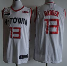 NBA New season rockets (new fabric printing) 13 Hardon White City Edition 1:1 Quality