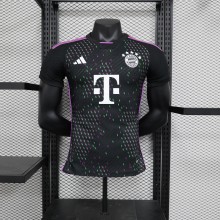 23/24 Bayern Munich Away Black Player 1:1 Quality Soccer Shirts
