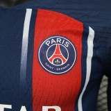 23/24 PSG Paris Home Long Sleeve Player 1:1 Quality Soccer Jersey