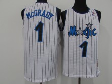 NBA Magic #1 McGrady Retro white 1:1 Quality