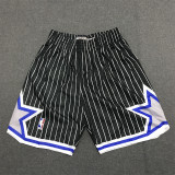 Magic Black Stripe 1:1 Quality Retro NBA Pants