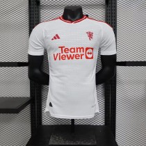 23/24 Manchester United Away White Player 1:1 Quality Soccer Jersey