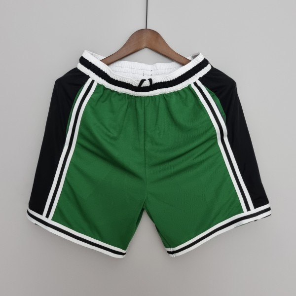 2022 Boston Celtics NBA US Training Shorts Green Black 1:1 Quality NBA Pants